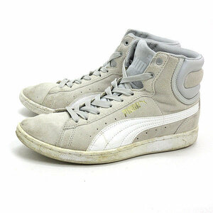 WW■【23.5cm】プーマ/PUMAビッキーミッドVIKKY MID WMNSスエードスニーカー■灰LADIES【中古】■