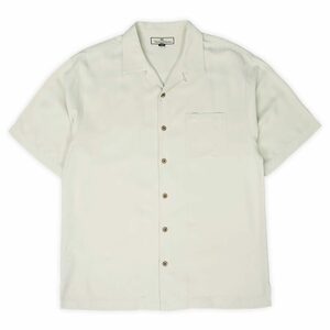 トミーバハマ Tommy Bahama 00s 2000年代 Y2K 半袖 オープンカラー シルクシャツ 開襟 アメリカ 古着 (-2834) アイボリー M