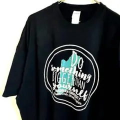 送料無料　ギルダンGILDAN カレッジ　Tシャツ　ブラック2XL メンズ古着