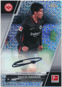 鎌田大地 2021-22 Topps Bundesliga Japan Mojo Refractor Signature Auto 直筆サイン リフラクターオート Daichi Kamada