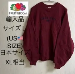 FRUIT OF THE LOOM 裏起毛トレーナー　Ｌサイズ(US SIZE)