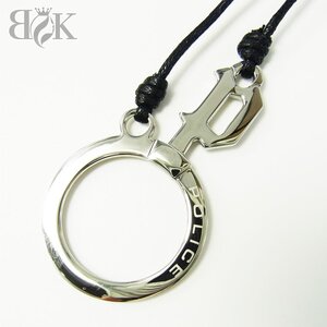 POLICE ポリス ネックレス シルバーカラー ② 全長：約69cm TOP：W約32.6mm×H約58.5mm■