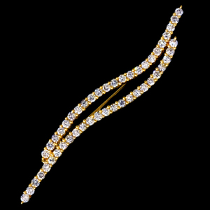 A1130【TASAKI】タサキ 天然絶品ダイヤモンド１．６５ct 最高級18金無垢ブローチ