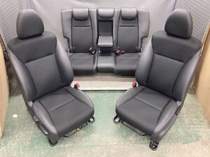 美品! ホンダ GP5 フィット Lパッケージ 純正 ハーフレザー フロント リア シート 1台分 運転席 助手席 後席 検索) GP6 GK5 GK6 無限 MUGEN