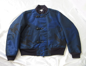 エンジニアードガーメンツ★2022fw★ Deck Jacket - Poly Seagull Print Oxford / Navy【XS】