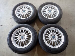 YS7872【送料無料175/65R14】パッソ ヴィッツ フィットなどに 中古夏タイヤアルミセット ■14×5.5J 100/4H ET45■