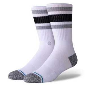 STANCE BOYD ST サイズS WHITE インフィニット クルー ソックス 靴下 白