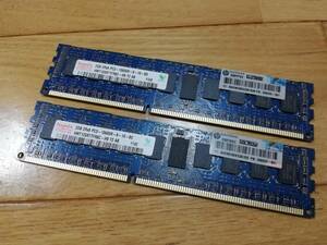 【送料185円】HPE 5000202-061 PC3-10600R DDR3-1333 ECC REGISTERED 2GBx2枚 4GB (D9)