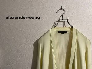 ◯ ALEXANDER WANG フロント ロング カーディガン / アレキサンダーワン ガウン イエロー S Ladies #Sirchive