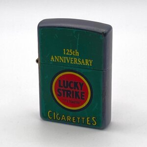 1円～/ZIPPO/ジッポー/125th/ANNIVERSARY/LUCKY STRIKE/ラッキーストライク/125周年/1997年製/ライター/煙草/喫煙具/火花OK/ジャンク/E036