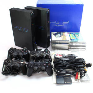 PlayStation PS2 プレステ2 本体 SCPH-50000 SCPH-39000 ソフト14本 メモリーカード まとめてセット SONY ソニー 動作品 ジャンク