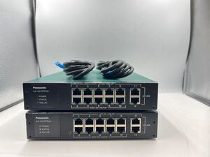 ◆0163) パナソニックLSネットワークス GA-AS10TPoE+ PN25108 PoE給電スイッチングハブ 10ポート2台セット