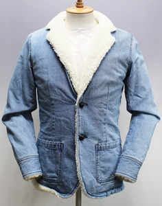 AMERICAN RAG CIE (アメリカンラグシー) DENIM BOA TAILORED JKT / デニムボア テーラードジャケット 美品 size 2