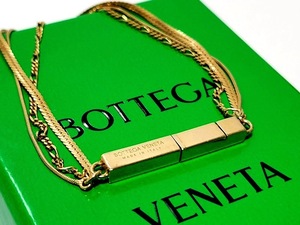 10万 新品本物ボッテガ ヴェネタBOTTEGA VENETA 3連 3種トリプル チェーン ブレスレット ゴールドGOLD 純銀Ag925 スターリングシルバー