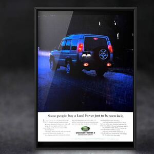 USA 当時物 Land Rover Discovery Series Ⅱ 広告 / ポスター L318 中古 シリーズⅡ 2nd ES plus V8i 4WD ランドローバー ディスカバリー2