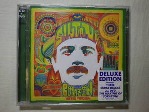 DVD付限定盤 『Santana/Corazon(2014)』(RCA RECORDS 88843060292,輸入盤,ラテン・ロック,Wayne Shorter,Pitbull)