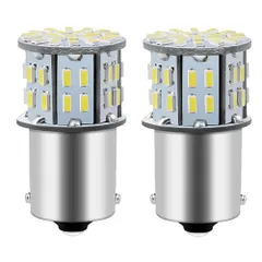 シングル球 LED バックランプ 3014SMD ホワイト ピン角180度 S25 6000-6500K1156 P21W 1156 S25 G18 BA15S 12V/24V車用 1280LM 2個入り 一年付き