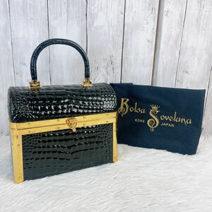 Bolsa Sovelana ボルサソベラナ　バニティバッグ　保存袋付き　ヴィンテージバッグ