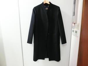 ☆ウール100%☆#13799 マックスマーラ ウィークエンド/Max Mara WEEK END ブラック コート 36サイズ レディース 現状品