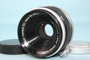 1円～ 良品 キヤノン Canon 35mm F2.8 L39 返品保証 同梱可 単焦点 MFレンズ 11029