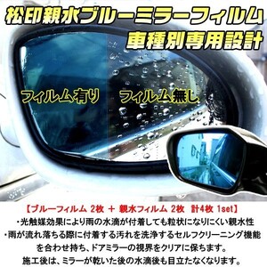 松印 親水ブルーミラーフィルム ヴォクシー R60 後期 T27