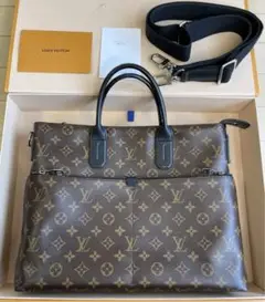 Louis Vuitton 7DW モノグラムマカサー ブリーフケース