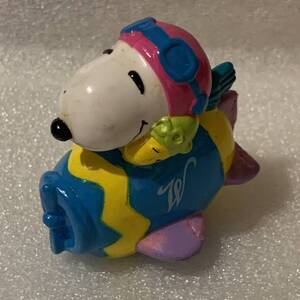 SYNDICOTS INC SNOOPY スヌーピー WOODSTOCK ウッドストック PVC ミニフィギュア プロペラ 飛行機