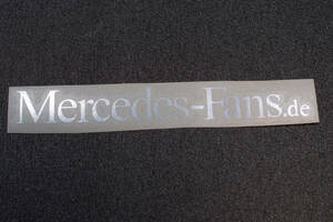 ◇ メルセデスベンツ CLUBステッカー Mercedes-Fans.de 切文字 外貼 W:153mm ocitye benz w123w124cクラスeクラスsクラスgクラス300sl190sl