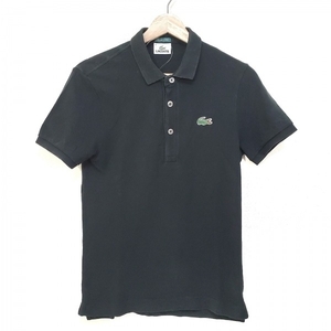 ラコステ Lacoste 半袖ポロシャツ サイズ2 M - 黒 レディース トップス