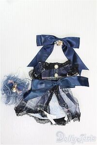 DOLL MORE/OF Navy Ribbon Dress set I-24-11-10-3104-TO-ZI