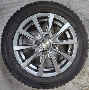 【W013】☆スタッドレスタイヤ＋アルミホイール☆　155/65R14 75Q 2016年製　YOKOHAMA ICE GUARD　送料込み！