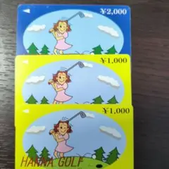 HANNA.GOLF ゴルフプレイ券 3枚セット