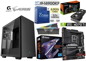 ■《最新第14世代》intel Core i9-14900KF/RTX4070Ti/水冷/Z790/DDR5 32GB/M.2SSD 1TB/850W/Win11 Pro/Office2021 ゲーミングPC