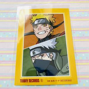 NARUTO★タワーレコード/TOWER RECORDS/タワレコ/忍者大決戦ver. ポップアップショップ/特典/非売品/ブロマイド/ナルト＆カカシ