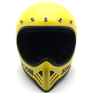 送料無料 SIMPSON M52 YELLOW 58cm/シンプソン黄色イエロービンテージヘルメットオフロードフルフェイスモトクロストラッカーvmxmadmaxm50