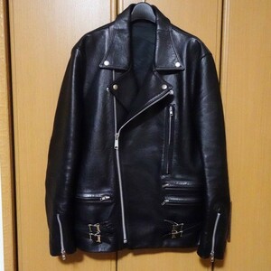 LITTLEBIG リトルビッグ ダブルライダースジャケット 40 黒 ブラック 日本製 牛革 lewis leathers ルイスレザー 666 ライトニング 