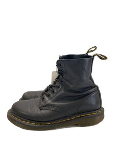 Dr.Martens◆8ホール/レースアップブーツ/UK6/BLK/レザー/つま先スレ有//