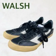 希少✨Walsh レザースニーカー イングランド製 25.5 シボ革 ブラック