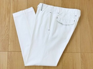 【良品】G-stage＊コットンストレッチパンツ＊白＊48