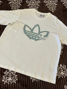 大人気アディダスオリジナルス adidas Originals 高級Tシャツ 夏服 2XO 3XL ホワイト 綺麗 超美品