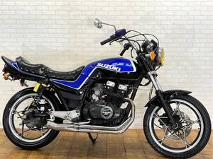 大阪～　スズキ　ＧＳＸ２５０Ｅ　ザリ　ハス切マフラー　カスタムハンドル　フェンダーレス　カウル