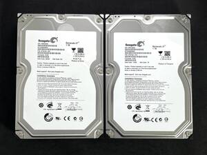 ★ 2個セット ★ 1TB ★【使用時間：7ｈ＆7ｈ】 ST31000520AS　/　Seagate BarraCuda　新品同様 3.5インチ内蔵HDD/SATA 2台まとめ[管理8242