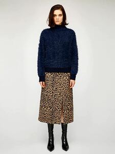 【美品】ＭＯＵＳＳＹ　マウジー　タイトスカート　ロングスカート　スリット　レオパード　ヒョウ柄　サイズ１　