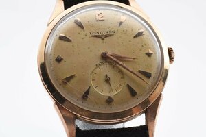 ロンジン スモセコ ゴールド 自動巻き メンズ 腕時計 LONGINES