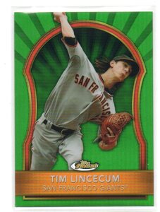 2011 Topps FINEST [TIM LINCECUM/ティムリンスカム] Green Refractor Card (グリーンリフラクターカード) MLB San Francisco Giants