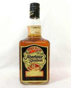 1000円スタート 酒 SCOTCH WHISKY Aberlour Glenlivet 12年 PURE MALT 750ml 43％ スコッチ アベラワー グレンリベット 未開栓 11 酒U540