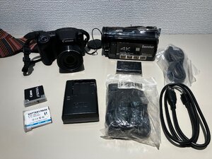 [9356‐014] 超お得!!　2台セット　Canonデジカメ PowerShot SX420IS と　Besteker４Kビデオカメラ　共に美品中古商品