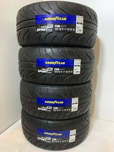 【送料無料】未使用夏タイヤ４本セット 255/45R17 102W XL(SGY103-32)GOODYEAR RS SPORT S-SPEC 2020年～ 255/45/17