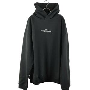 Maison Margiela (メゾン マルジェラ) Inverted Logo Longsleeve Hoodie (black)