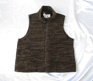 エンジニアードガーメンツ★2023fw ★ High Mock Knit Vest - Melange Knit / Brown【XS】